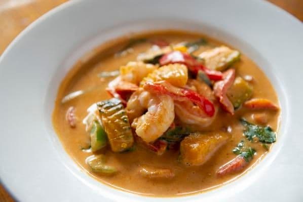 Pumpkin Curry With Prawns